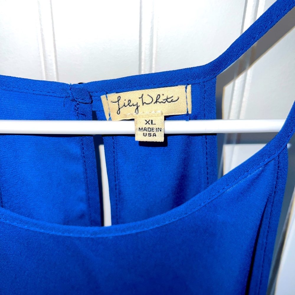 Blue Racerback Tank - Picture 2 of 4